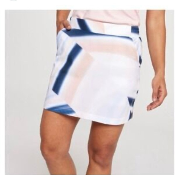 CALIA by Carrie Underwood Women's Skort in Blue and Cream NWT - Picture 1 of 8